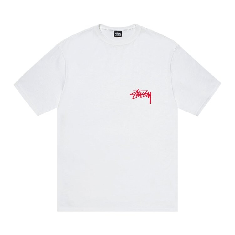 Футболка Stussy Beat Crazy 'White', белый 
Футболка Stussy Beat Crazy 'White', белый