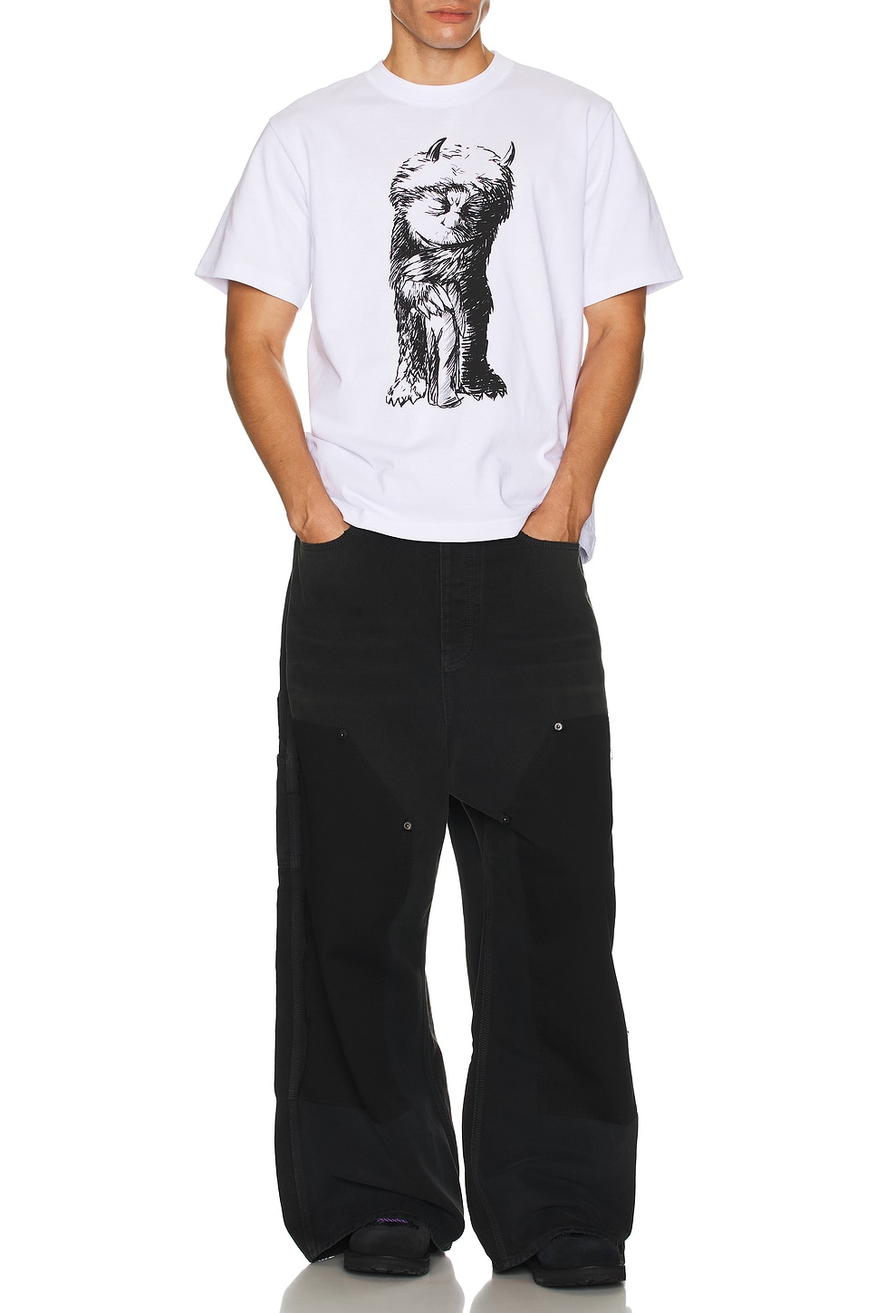 Футболка «Там, где живут чудовища» Sacai, White
Футболка «Там, где живут чудовища» Sacai, White