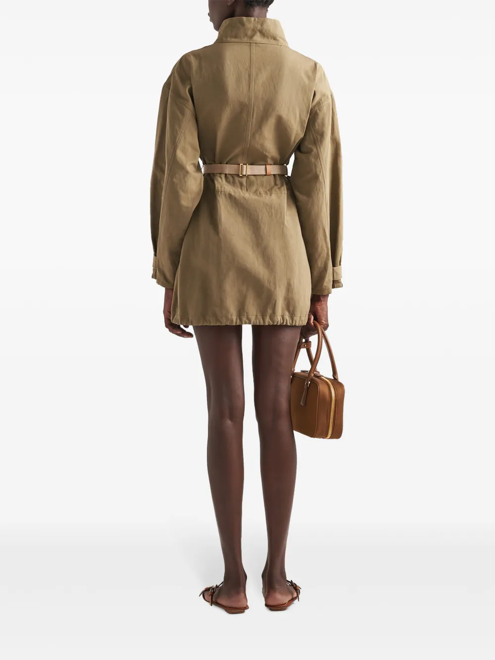 Платье с кулиской Prada, зеленый 
Платье с кулиской Prada, зеленый