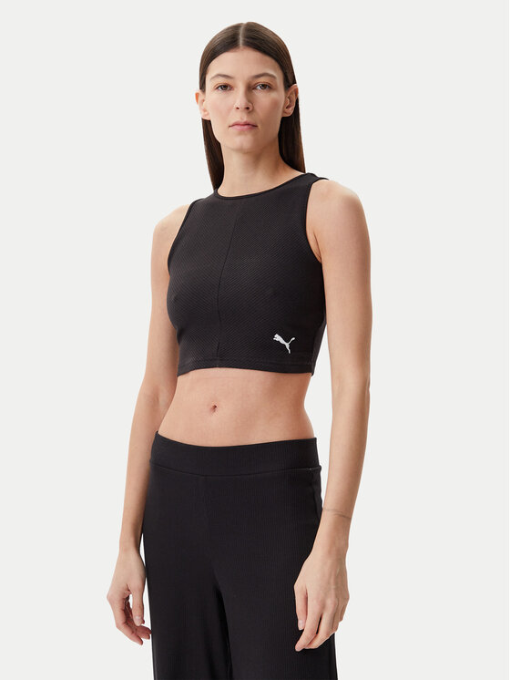 Топ облегающего кроя Ess 629765 Puma, черный
Топ облегающего кроя Ess 629765 Puma, черный