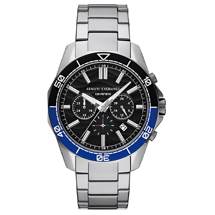 Круглолицевой комплект 44 мм Armani Exchange, черный dial
Круглолицевой комплект 44 мм Armani Exchange, черный dial