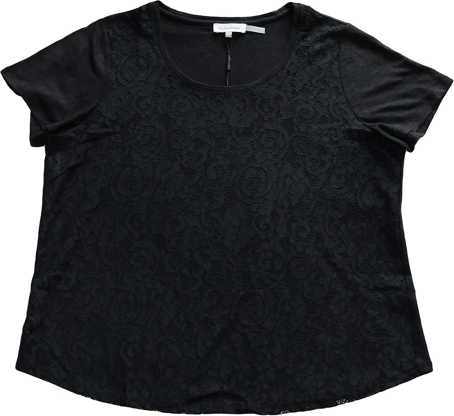 Женский топ Calvin Klein с кружевом спереди, Black
Женский топ Calvin Klein с кружевом спереди, Black