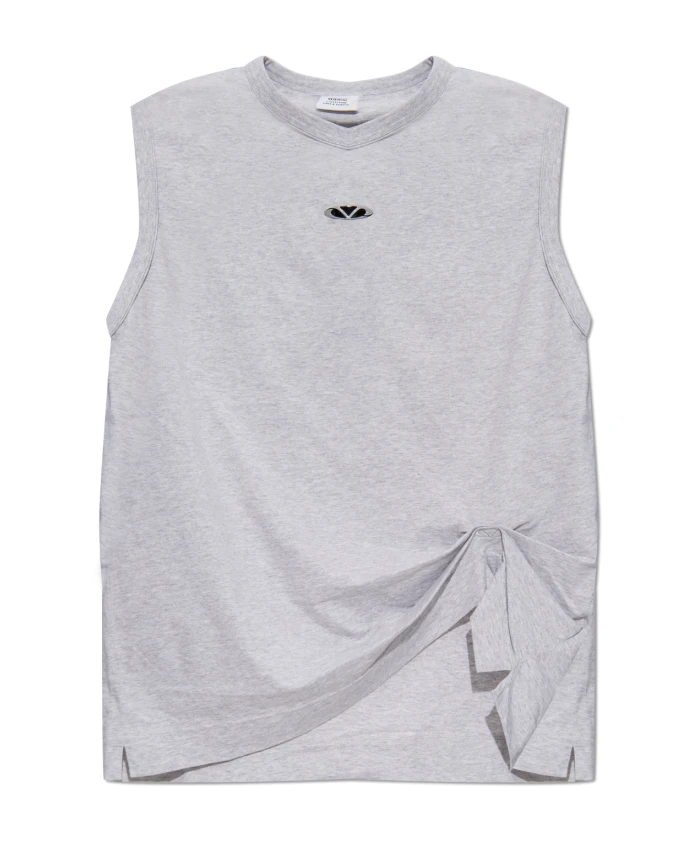 Футболка с аппликацией Vetements, серый
Футболка с аппликацией Vetements, серый