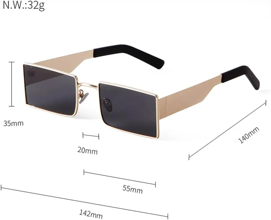 Винтажные панк-солнцезащитные очки прямоугольной формы для мужчин и женщин, ретро-металлические очки в стиле стимпанк с защитой от УФ-излучения UV400 VFDHN, C5
Винтажные панк-солнцезащитные очки прямоугольной формы для мужчин и женщин, ретро-металлические очки в стиле стимпанк с защитой от УФ-излучения UV400 VFDHN, C5