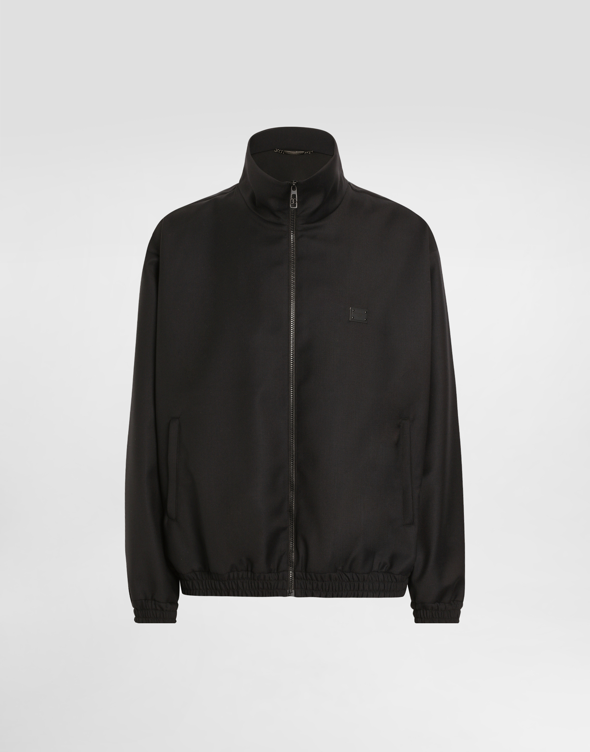 Шерстяной пиджак с высоким воротником и биркой Dolce & Gabbana, черный
Шерстяной пиджак с высоким воротником и биркой Dolce & Gabbana, черный