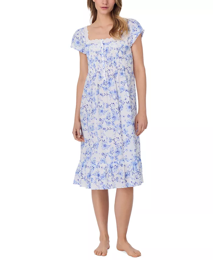 Женская ночная сорочка Waltz с цветочным принтом и короткими рукавами-крылышками Eileen West, белый
Женская ночная сорочка Waltz с цветочным принтом и короткими рукавами-крылышками Eileen West, белый