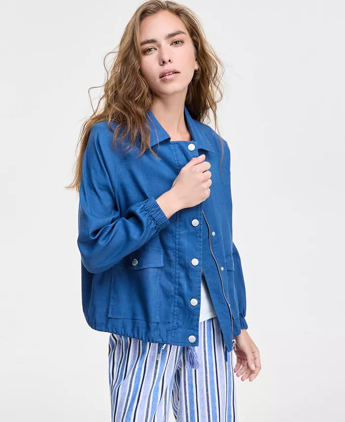 Женская куртка с присборенным подолом и рукавами реглан Liverpool Los Angeles, синий
Женская куртка с присборенным подолом и рукавами реглан Liverpool Los Angeles, синий