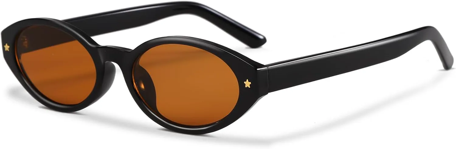 Ретро-солнцезащитные очки овальной формы для женщин и мужчин. Модные маленькие овальные солнцезащитные очки в винтажном стиле 90-х SevenColor, Black/Brown
Ретро-солнцезащитные очки овальной формы для женщин и мужчин. Модные маленькие овальные солнцезащитные очки в винтажном стиле 90-х SevenColor, Black/Brown