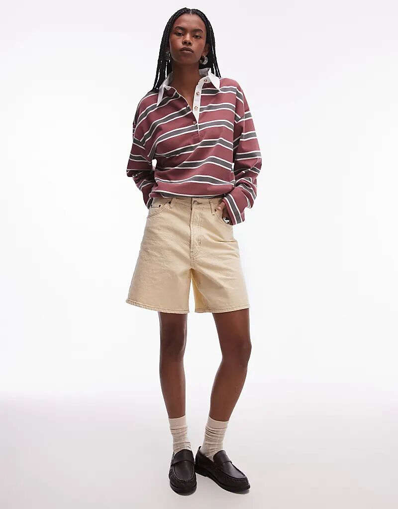 Джинсовые шорты Topshop цвета пахты
Джинсовые шорты Topshop цвета пахты