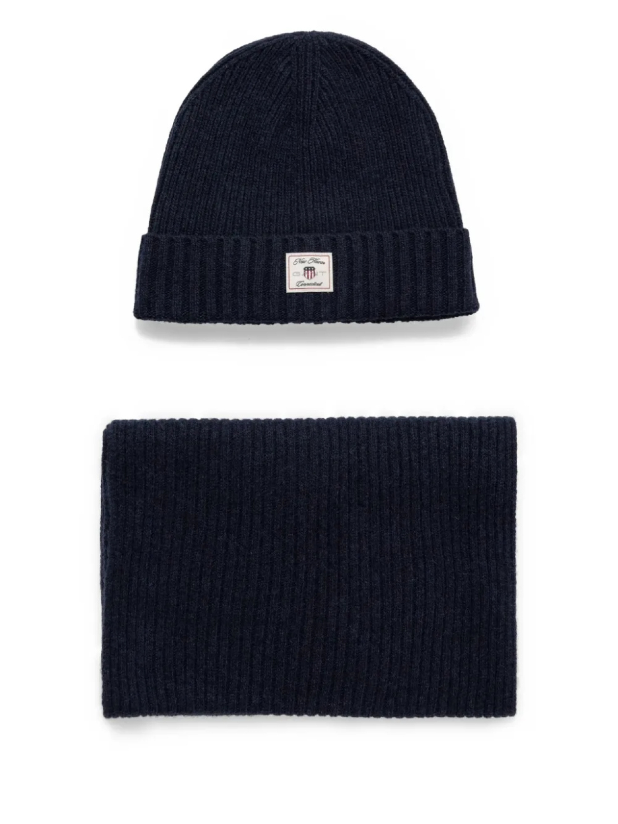 Шапка-бини и шарф Gant в рубчик, синий
Шапка-бини и шарф Gant в рубчик, синий