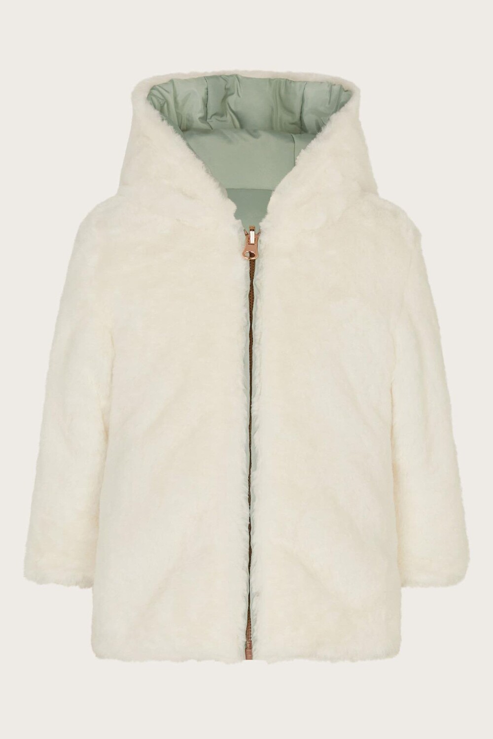 Детская двухсторонняя шуба из искусственного меха Monsoon, зеленый
Детская двухсторонняя шуба из искусственного меха Monsoon, зеленый