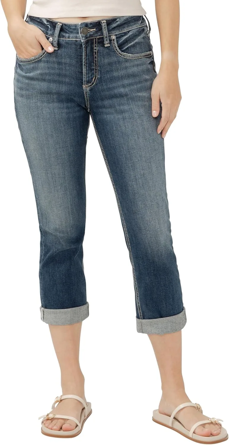 Silver Jeans Co. Женские джинсы Suki Curvy Fit Mid Rise Capri
Silver Jeans Co. Женские джинсы Suki Curvy Fit Mid Rise Capri