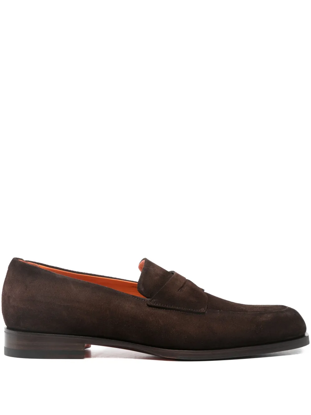 Замшевые пенни-лоферы Santoni, коричневый
Замшевые пенни-лоферы Santoni, коричневый