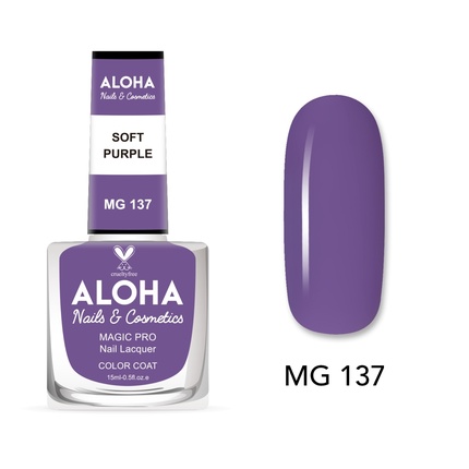 Лак для ногтей Magic Pro 15 мл - Mg 137 / Мягкий фиолетовый Aloha Nails & Cosmetics
Лак для ногтей Magic Pro 15 мл - Mg 137 / Мягкий фиолетовый Aloha Nails & Cosmetics