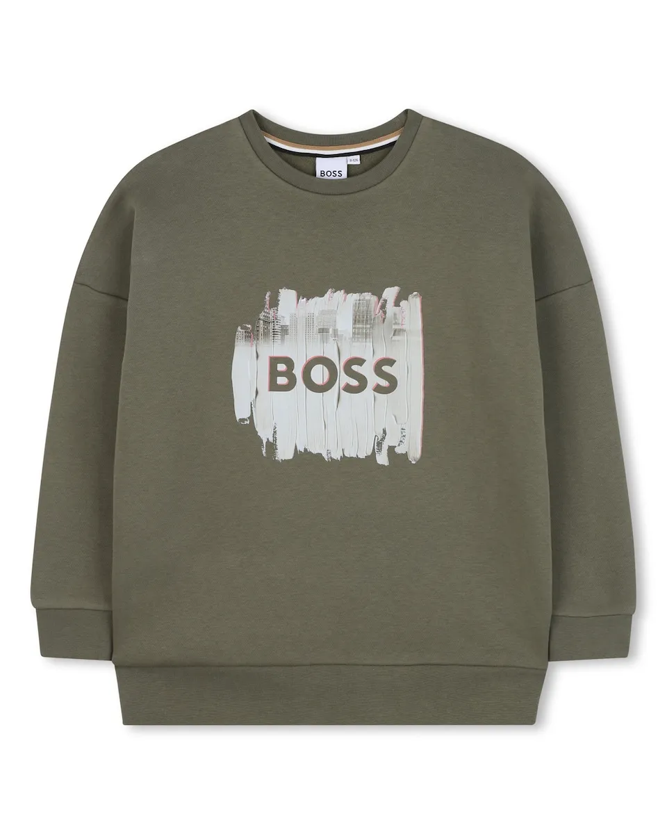 Детский свитер с длинным рукавом BOSS Kidswear, военный зеленый
Детский свитер с длинным рукавом BOSS Kidswear, военный зеленый