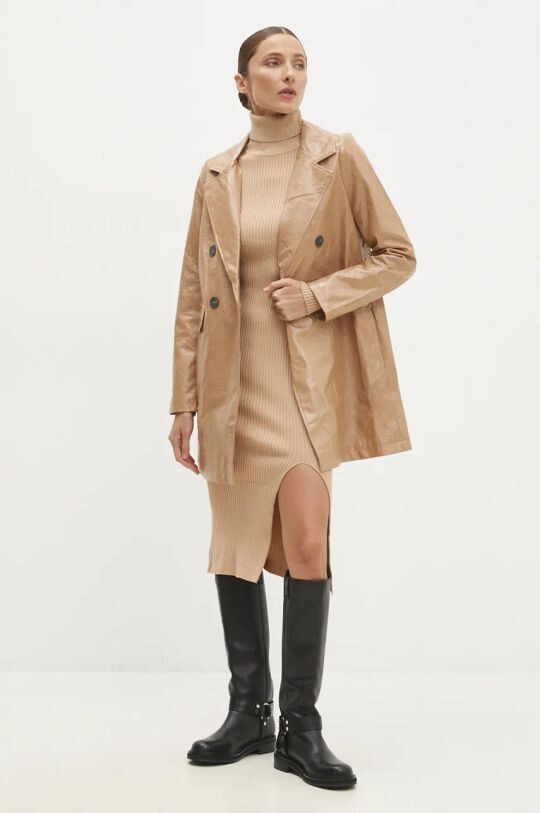 Пальто Answear Lab, бежевый
Пальто Answear Lab, бежевый