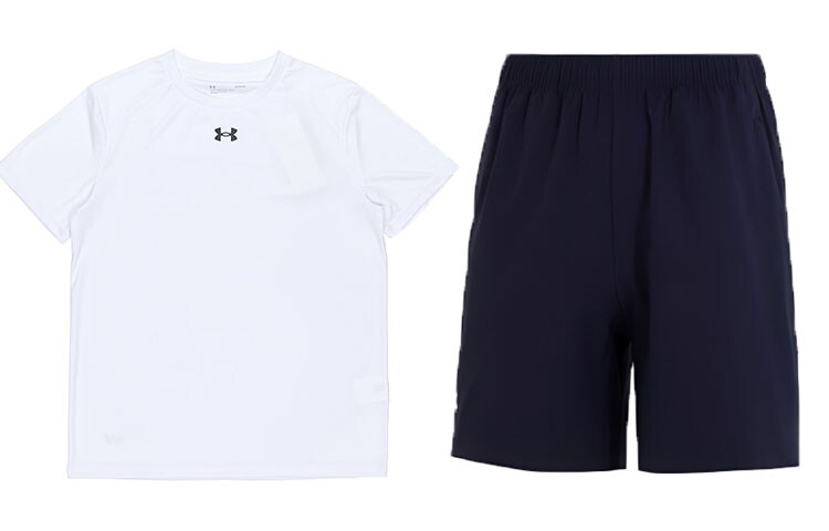 Повседневный спортивный мужской костюм белая футболка + черная рубашка Under Armour, черный
Повседневный спортивный мужской костюм белая футболка + черная рубашка Under Armour, черный