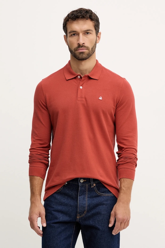 Хлопковый лонгслив United Colors Of Benetton, оранжевый
Хлопковый лонгслив United Colors Of Benetton, оранжевый