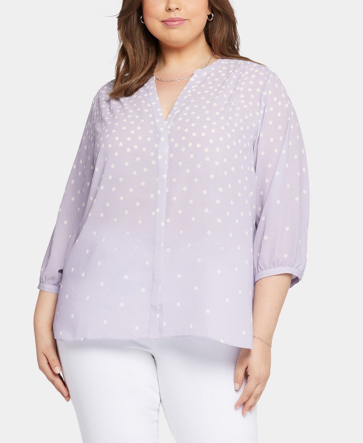 Блузка больших размеров с защипами NYDJ
Блузка больших размеров с защипами NYDJ