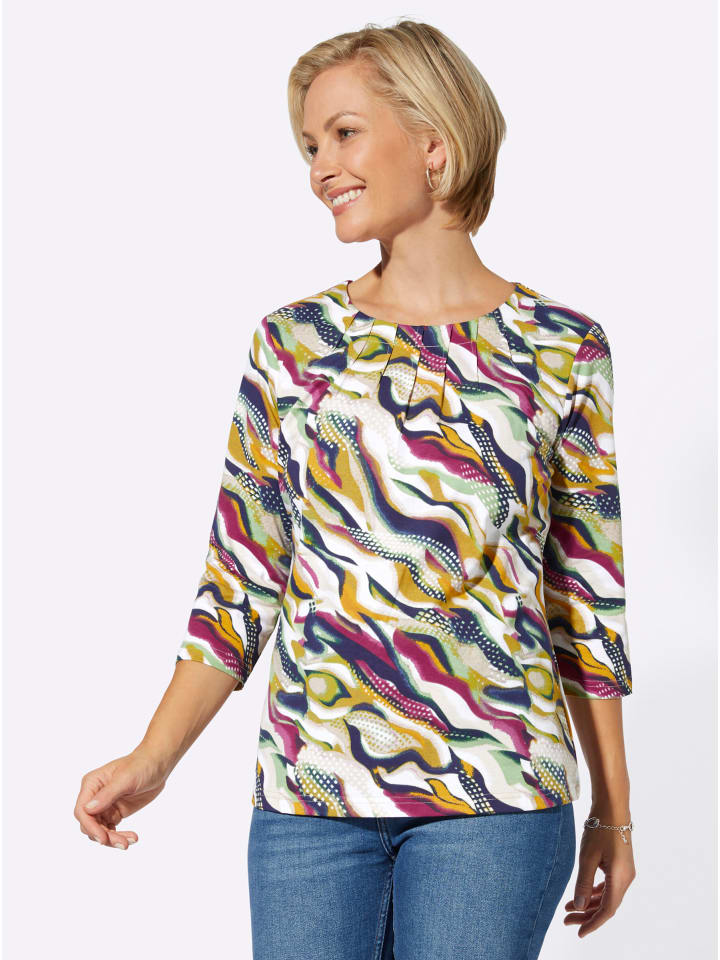 Рубашка с рукавами 3/4 в лилово-экрю цвете WITT WEIDEN
Рубашка с рукавами 3/4 в лилово-экрю цвете WITT WEIDEN