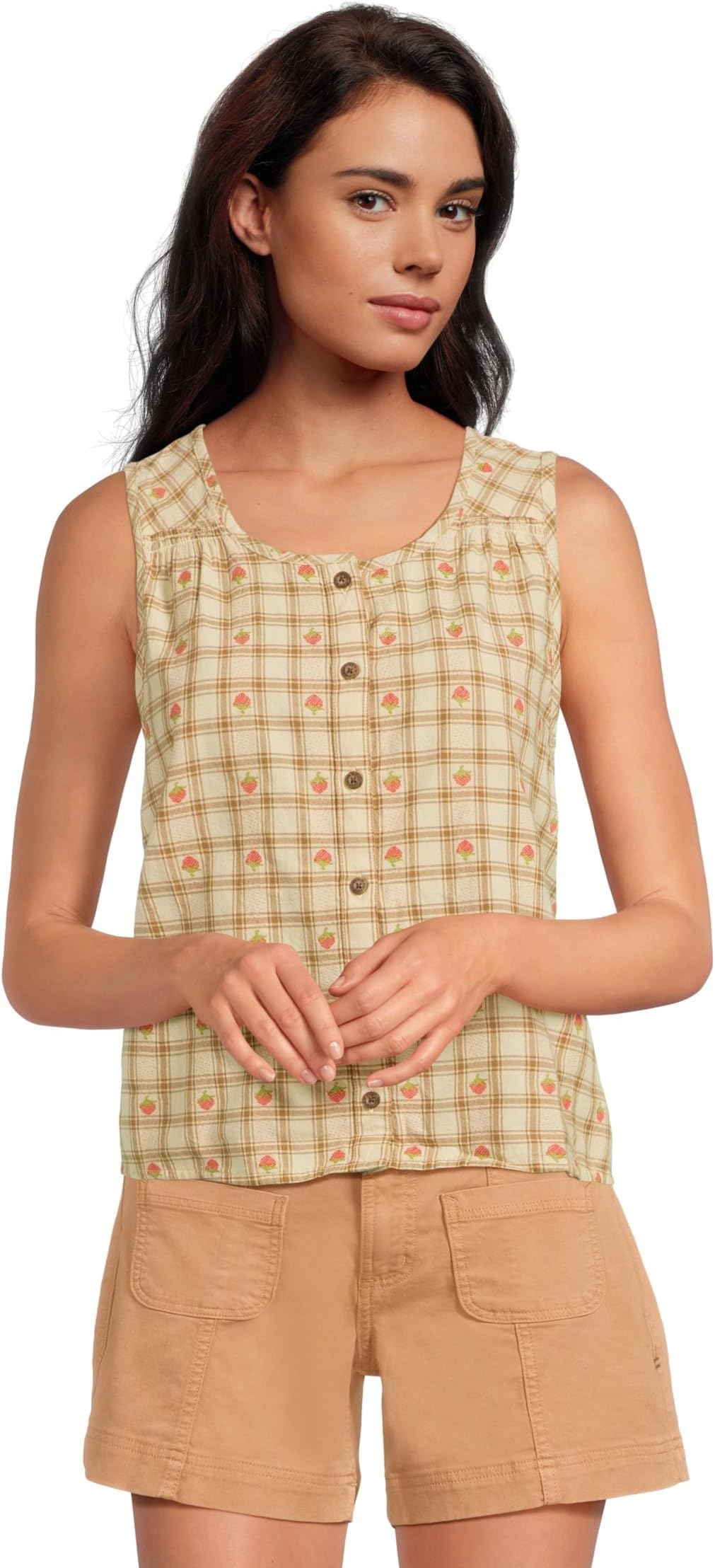 Топ Toad&Co Manzana Button Front Tank, цвет Barley Strawberry
Топ Toad&Co Manzana Button Front Tank, цвет Barley Strawberry