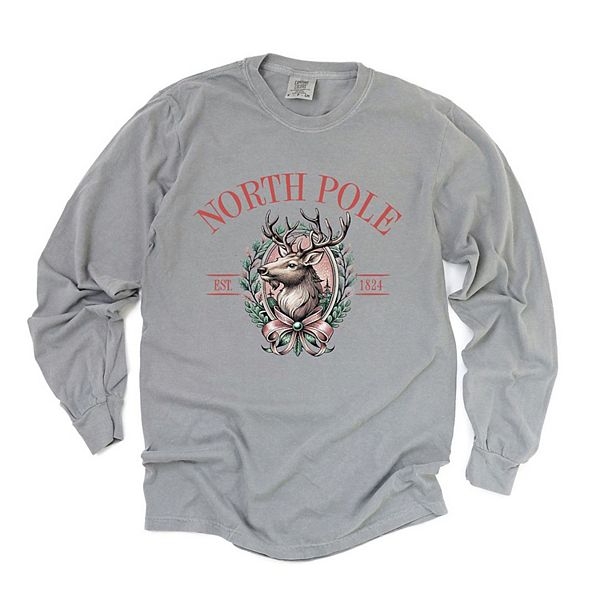 North Pole Reindeer овальный венок garment dyed лонгслив Simply Sage Market, Grey
North Pole Reindeer овальный венок garment dyed лонгслив Simply Sage Market, Grey