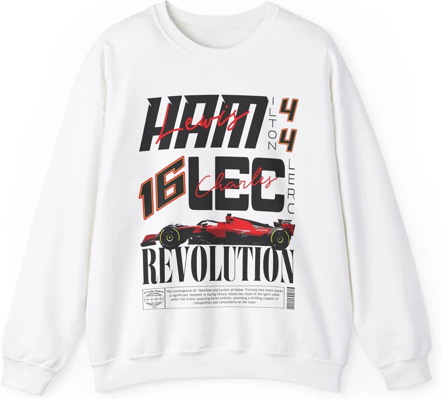 Толстовка Hamilton Leclerc Inspired, Racing Driver Shirt
Толстовка Hamilton Leclerc Inspired, Racing Driver Shirt