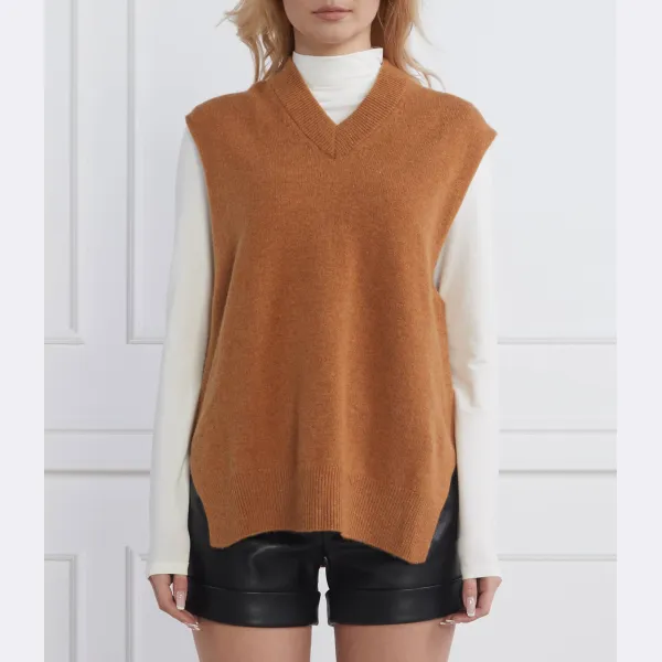 Шерстяной жилет свободного кроя Samsøe Samsøe, коричневый
Шерстяной жилет свободного кроя Samsøe Samsøe, коричневый