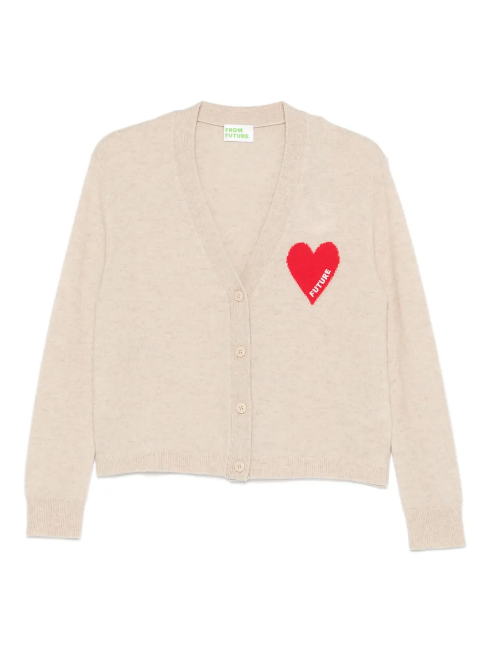 Кардиган вязки интарсия From Future, нейтральный
Кардиган вязки интарсия From Future, нейтральный