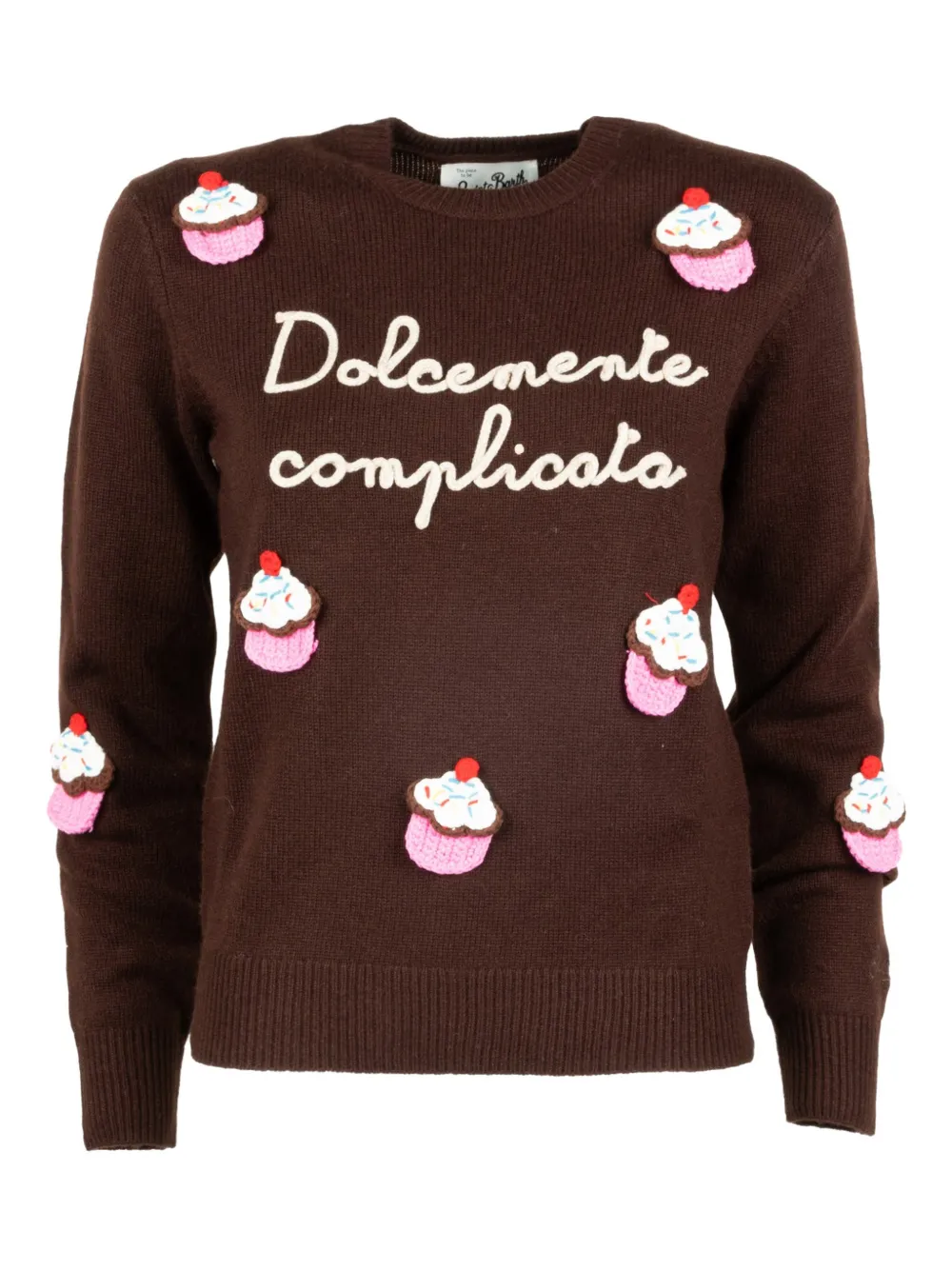 Свитер с круглым вырезом Cupcake Mc2 Saint Barth, коричневый
Свитер с круглым вырезом Cupcake Mc2 Saint Barth, коричневый