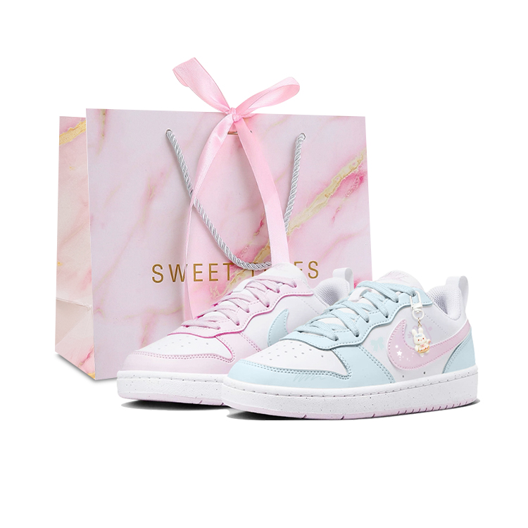 Nike Детские кроссовки для скейтбординга Court Borough Low с противоскользящей подошвой, износостойкие, синие, розовые, подростковые
Nike Детские кроссовки для скейтбординга Court Borough Low с противоскользящей подошвой, износостойкие, синие, розовые, подростковые