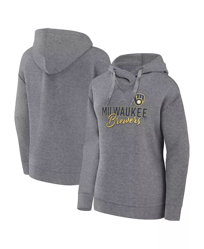 Женская толстовка с капюшоном Heather Grey Milwaukee Brewers Script Favorite Fanatics
Женская толстовка с капюшоном Heather Grey Milwaukee Brewers Script Favorite Fanatics