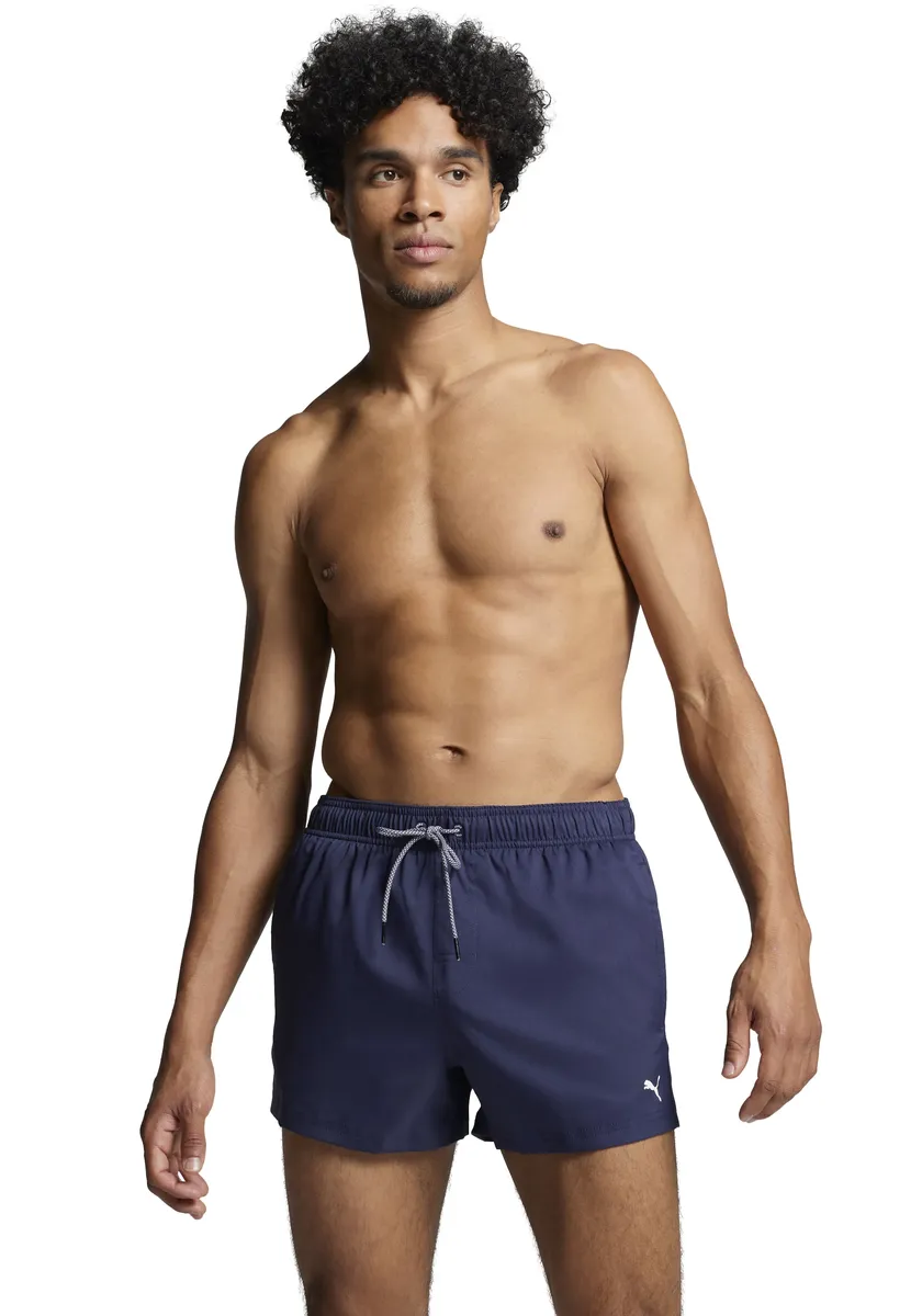Купальные шорты PUMA с боковыми карманами и задним карманом на застежке-липучке, цвет морской волны
Купальные шорты PUMA с боковыми карманами и задним карманом на застежке-липучке, цвет морской волны