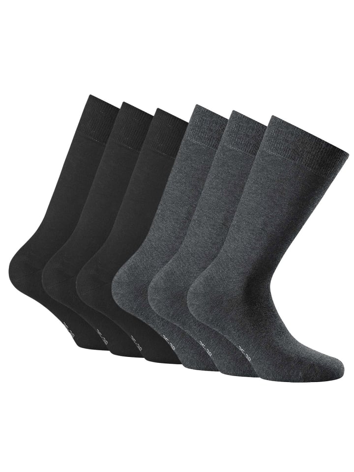 Носки Rohner Socken 6er Pack, цвет Schwarz/Anthrazit 
Носки Rohner Socken 6er Pack, цвет Schwarz/Anthrazit