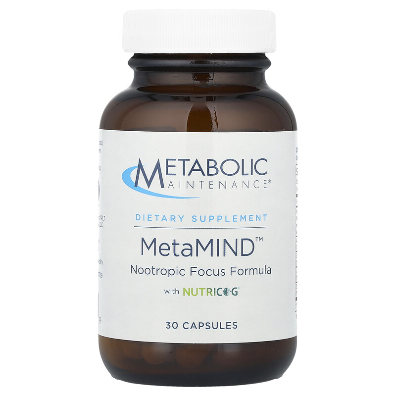Metabolic Maintenance, MetaMIND , 30 капсул
Metabolic Maintenance, MetaMIND , 30 капсул