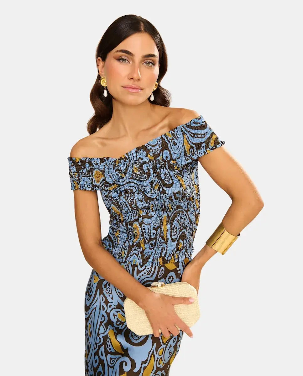 Женский топ с принтом многофункциональный Miphai, синий
Женский топ с принтом многофункциональный Miphai, синий