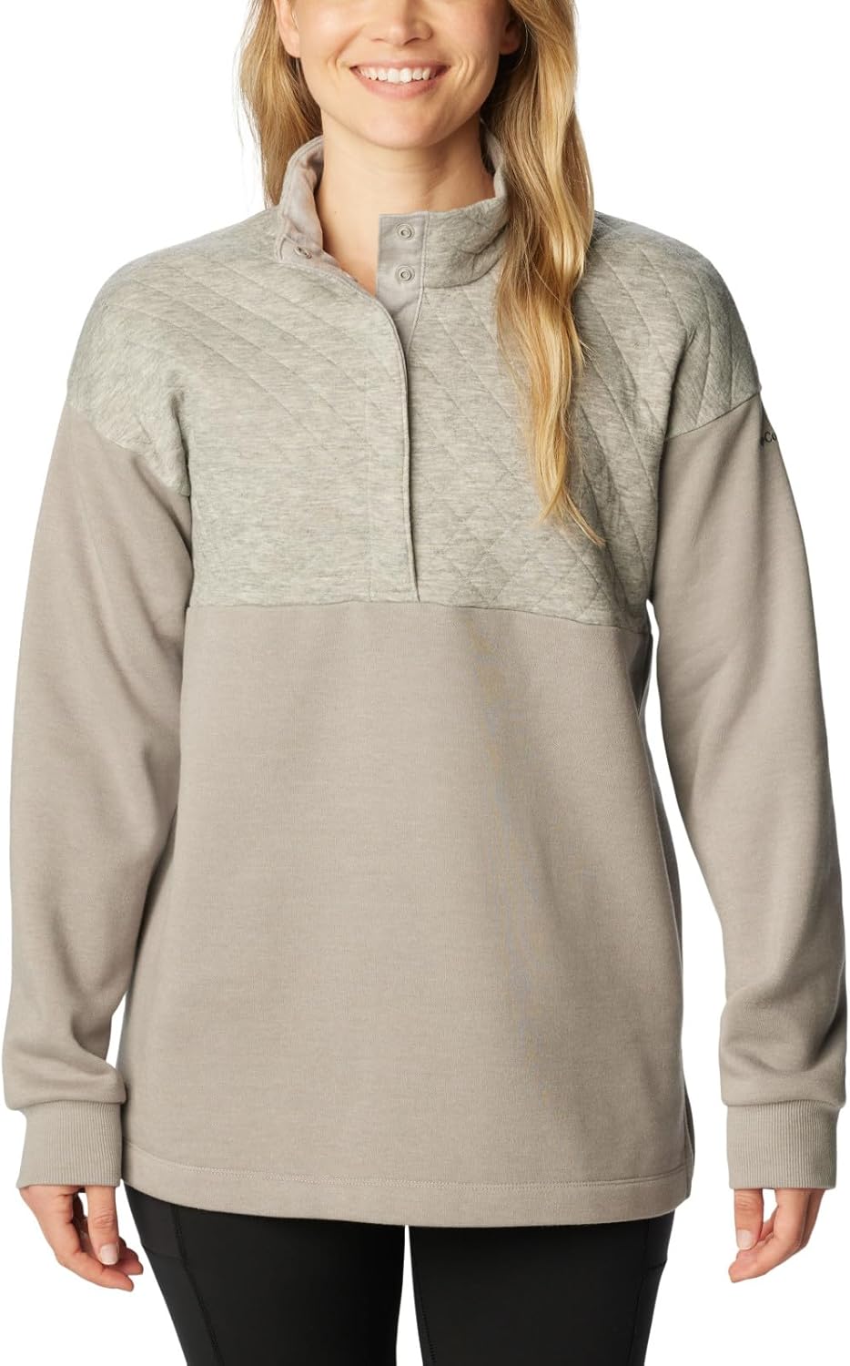 Columbia womens Hart Mountain Quilted 1/2 Snap, Light Grey Heather
Columbia womens Hart Mountain Quilted 1/2 Snap, Light Grey Heather