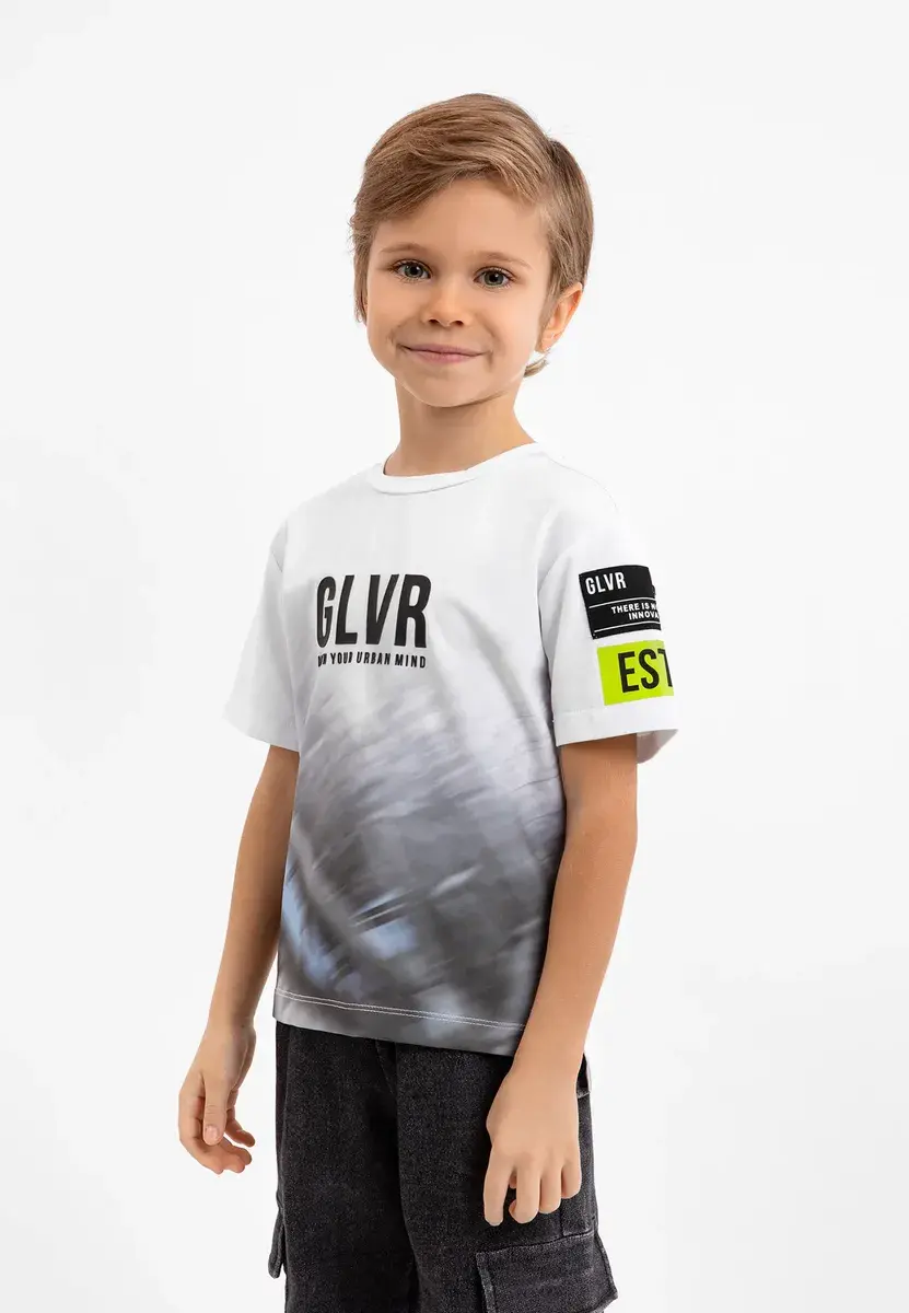 Футболка Gulliver с крупным принтом спереди, белый
Футболка Gulliver с крупным принтом спереди, белый