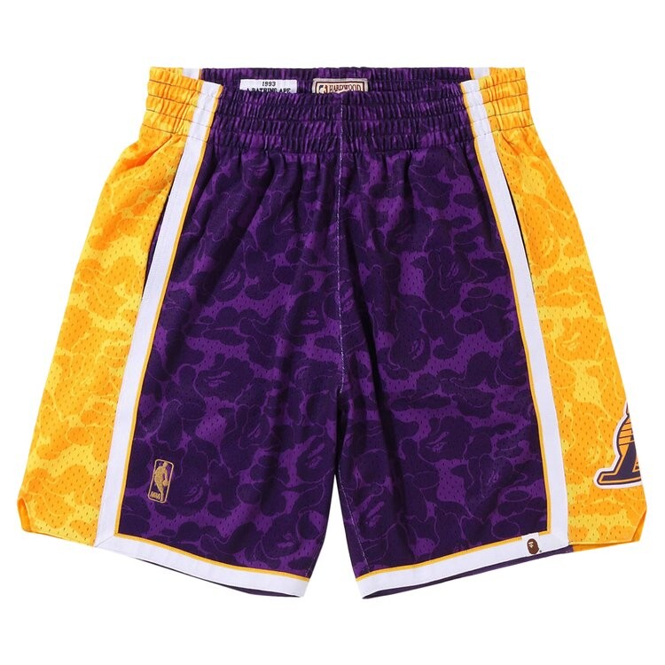 Шорты BAPE x Mitchell & Ness Los Angeles Lakers Shorts, фиолетовый
Шорты BAPE x Mitchell & Ness Los Angeles Lakers Shorts, фиолетовый