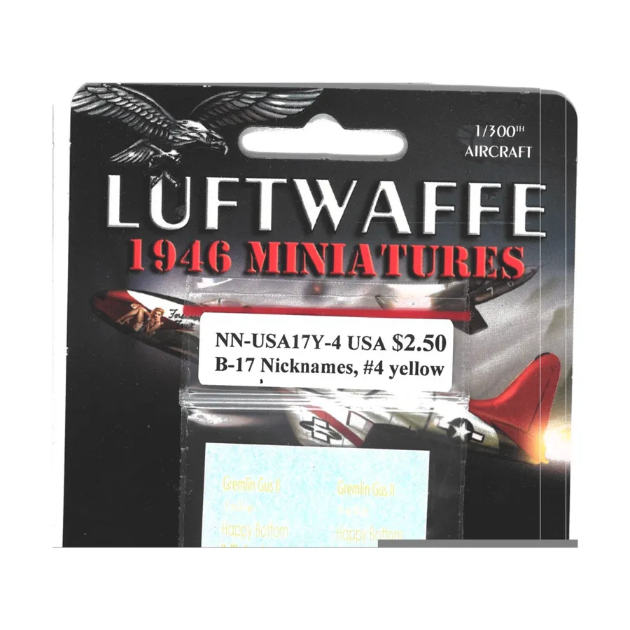 B-17 Прозвища, Набор №4, Желтый, Decals - Blue Sky
B-17 Прозвища, Набор №4, Желтый, Decals - Blue Sky