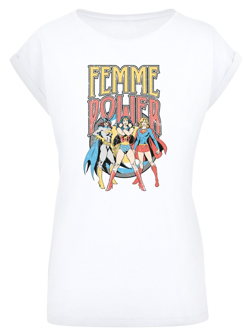 Рубашка F4Nt4Stic DC Comics Wonder Woman Femme Power, белый 
Рубашка F4Nt4Stic DC Comics Wonder Woman Femme Power, белый