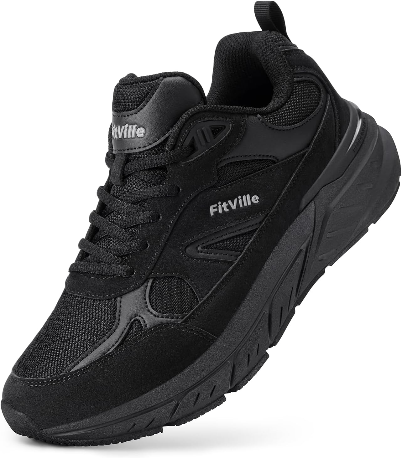 Широкие кроссовки FitVille для мужчин, дополнительная ширина, с поддержкой свода стопы для плоскостопия, облегчение боли в пятке, подошвенный фасциит - Rebound NEO V1, черный
Широкие кроссовки FitVille для мужчин, дополнительная ширина, с поддержкой свода стопы для плоскостопия, облегчение боли в пятке, подошвенный фасциит - Rebound NEO V1, черный