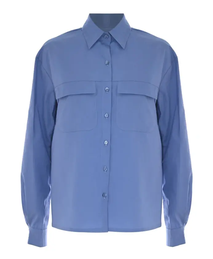 Рубашка с накладными карманами Kocca, синий
Рубашка с накладными карманами Kocca, синий