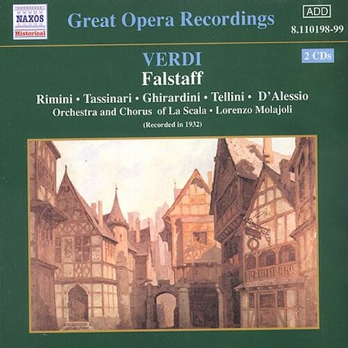 CD диск Verdi / Rimini / Tassinari / Tellini / Molajoli: Falstaff-Comp Opera
CD диск Verdi / Rimini / Tassinari / Tellini / Molajoli: Falstaff-Comp Opera