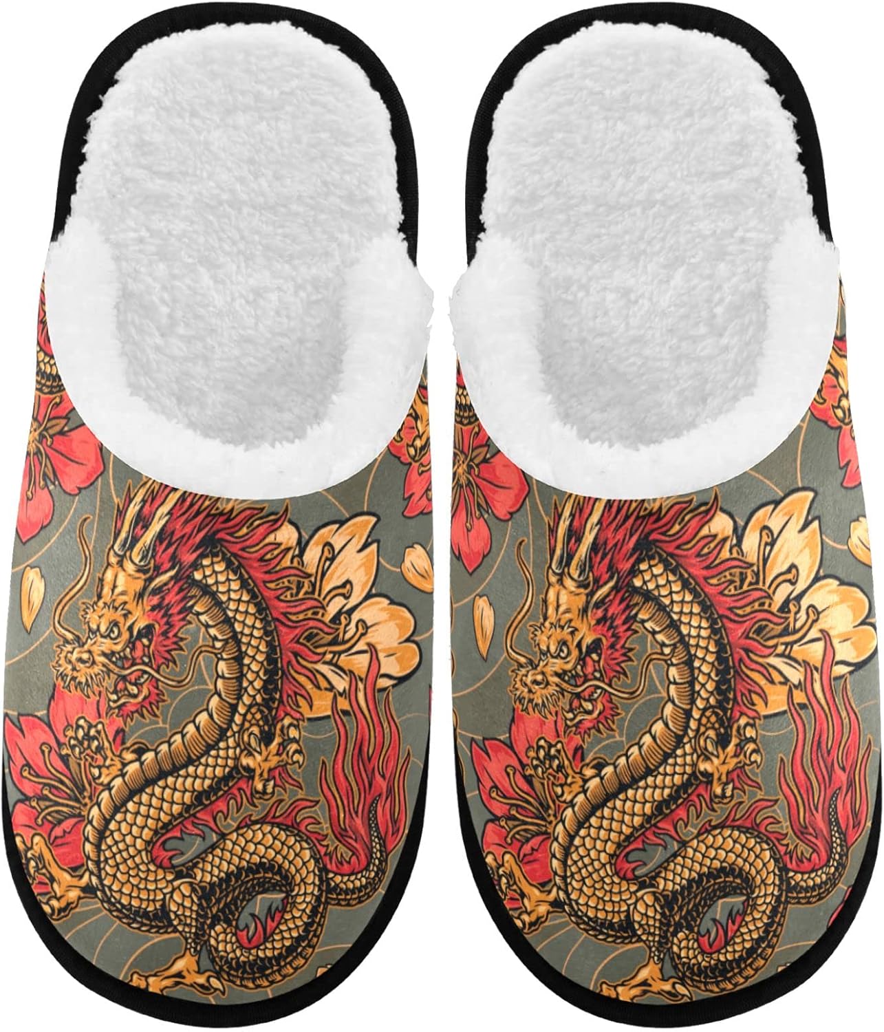 Тапочки visesunny для женщин и мужчин, стильные зимние теплые домашние тапочки из хлопка с эффектом памяти и мягкой плюшевой флисовой подкладкой, домашние тапочки без шнурков для девочек, обувь для дома и улицы, Vintage Dragon
Тапочки visesunny для женщин и мужчин, стильные зимние теплые домашние тапочки из хлопка с эффектом памяти и мягкой плюшевой флисовой подкладкой, домашние тапочки без шнурков для девочек, обувь для дома и улицы, Vintage Dragon