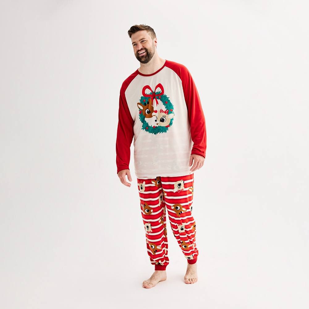 Big & Tall Jammies For Your Families Комплект пижамного верха и штанов с красным оленем Рудольфа Licensed Character, мультиколор
Big & Tall Jammies For Your Families Комплект пижамного верха и штанов с красным оленем Рудольфа Licensed Character, мультиколор
