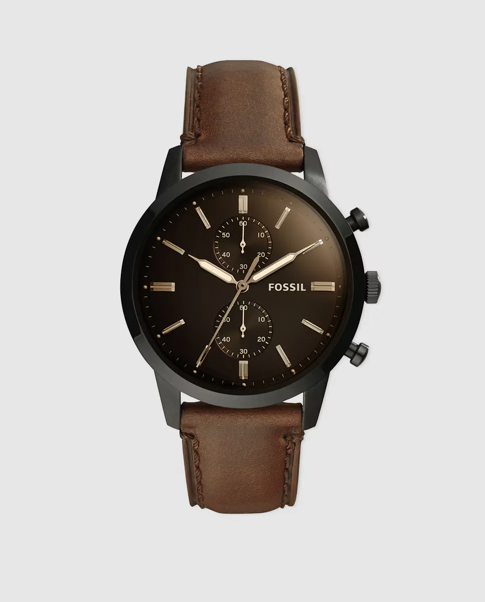 Fossil Twnsman FS5437 Мужские часы с хронографом из коричневой кожи, коричневый
Fossil Twnsman FS5437 Мужские часы с хронографом из коричневой кожи, коричневый