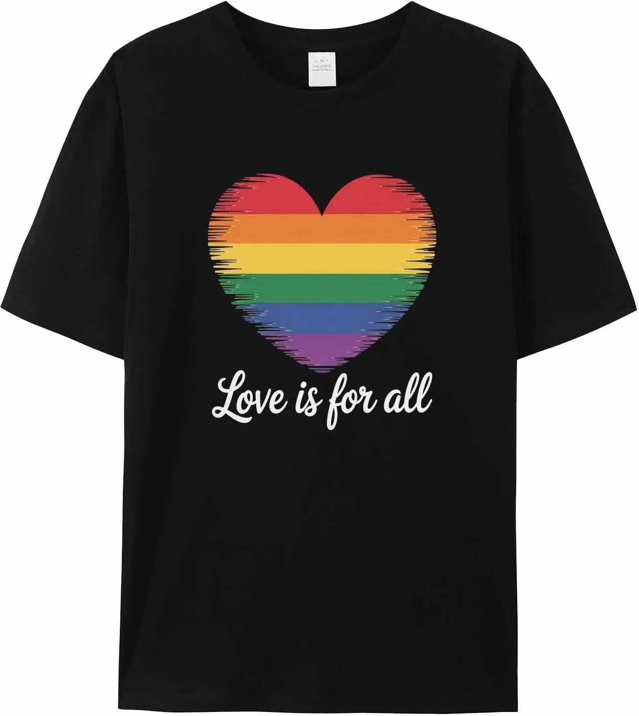 Мужская футболка Rainbow Love с коротким рукавом jdudh
Мужская футболка Rainbow Love с коротким рукавом jdudh