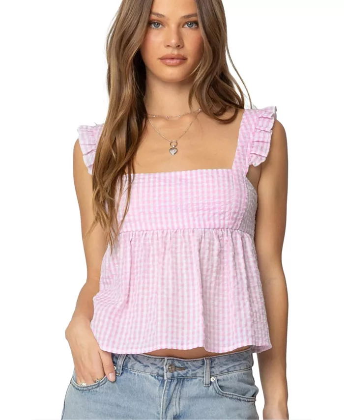 Женский топ Jenson без спинки в клетку Edikted, розовый
Женский топ Jenson без спинки в клетку Edikted, розовый