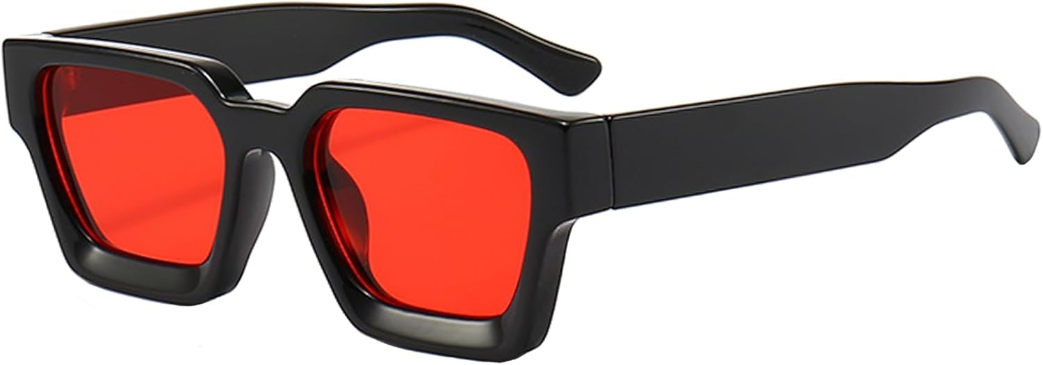 Солнцезащитные очки в толстой квадратной оправе для женщин и мужчин, ретро-очки прямоугольной формы, модные черные солнцезащитные очки Teumire, B3 Black Frame/Red Lens
Солнцезащитные очки в толстой квадратной оправе для женщин и мужчин, ретро-очки прямоугольной формы, модные черные солнцезащитные очки Teumire, B3 Black Frame/Red Lens